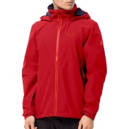 Jack Wolfskin Evandale, Adrenaline Red | Vīriešu Hardshell Jaka