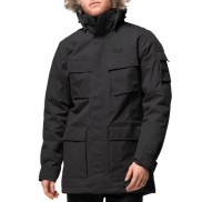 Jack Wolfskin Glacier Canyon Men's Winter Hardshell Parka, Black