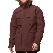 Jack Wolfskin Glacier Canyon Men's Winter Hardshell Parka, Cordovan Red