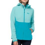 Jack Wolfskin Go Hike Women's Softshell Jacket, Dark Aqua