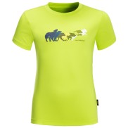 Jack Wolfskin Jumping Wolf Kids T-shirt, Lime