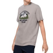 Jack Wolfskin Jw Mountain Trail Men's T-Shirt, Ash Grey