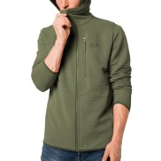 Jack Wolfskin Modesto Hooded Men's Fleece Jacket, Light Moss