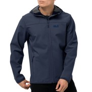 Jack Wolfskin Northern Point Men's Windproof Softshell Jacket, Night Blue