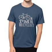 Jack Wolfskin Ocean Trail Men's Cotton T-Shirt, Thunder Blue
