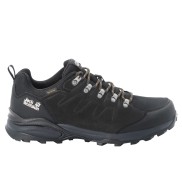 Jack Wolfskin Refugio Texapore Low Men's WP Lth, Phantom/Burly Yellow