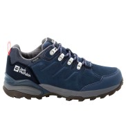 Jack Wolfskin Refugio Texapore Low Women's WP Lth Hiking Boots, Blue/Grey