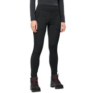 Jack Wolfskin Salmaser Women's Hiking Tights, Black