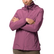 Jack Wolfskin Stormy Point Hardshell Women's Jacket, Violet Quartz