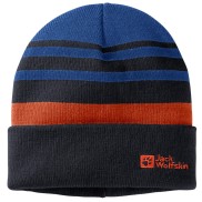 Jack Wolfskin Stripy Knit Kids Beanie, Nordic Sky
