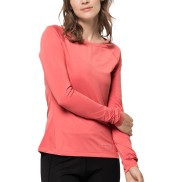 Jack Wolfskin Tasman LS Women's Activewear Top, Desert Rose