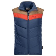 Jack Wolfskin Three Hills Kid’s WindP Quilted Gilet Vest, Dark Indigo