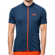 Jack Wolfskin Tourer Fullzip Men's Cycling Top, Thunder Blue