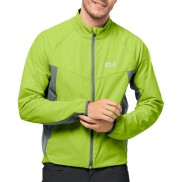 Jack Wolfskin Tourer Men's Softshell Cycling Jacket, Spring Lime