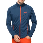 Jack Wolfskin Tourer Midlayer Men's Jacket, Thunder Blue