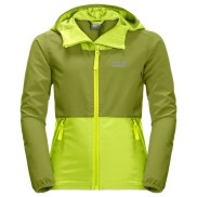 Jack Wolfskin Turbulence Boys Softshell Jacket, Lime