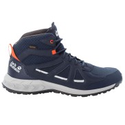 Jack Wolfskin Woodland 2 Men's Texapore Mid, Dark Blue/Red