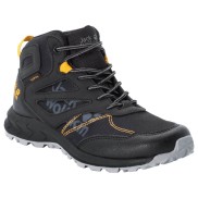Jack Wolfskin Woodland Texapore Mid Kids WP, Black/Burly Yellow