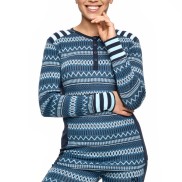 Kari Traa Women's Baselayer Akle Long Sleeve, Ocean