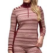 Kari Traa Akle Half Zip Women's Termo Baselayer, Port