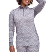 Kari Traa Floke Women's Half-Zip Baselayer, Dusty