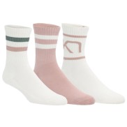 Kari Traa Tennis Women's Socks 3PK, Pink/White