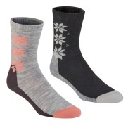 Kari Traa Women's KT Wool Socks 2Pair, Grey