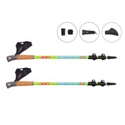 KV+ Terri QCD Clip, 3 Section, 130 cm | Teleskopiskās Nūjošanas Nūjas