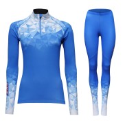 KV+ Tornado 2 Piece Unisex Suit, Blue/White
