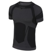 KV+ Unisex Seamless Thermal Underwear T-Shirt, Black