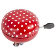 M-Wave Bike Bell Red with white dots