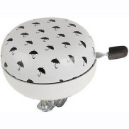 M-Wave Bike Bell White with black umbrella