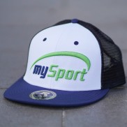 MySport Flat Cap 4, blue/white/black