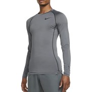 Nike DF Tight Fit LS Men's Shirt, Iron Grey/Black