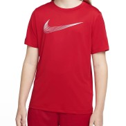 Nike Dri-Fit Boys Short-Sleeve Training Top, red