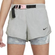 Nike Dri-FIT Tempo Girls Running Shorts, Grey