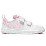 Nike Pico 5 PSV Kids Shoes, White/Pink