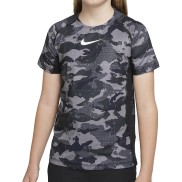 Nike Pro Dri-FIT Boys Short-Sleeve Training Top, Black/White