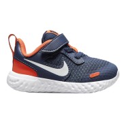 Nike Revolution 5 (TDV) Kids Shoes, Midnight Navy/Orange