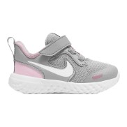 Nike Revolution 5 (TDV) Kids Shoes, Photon Dust/Pink Foam/White