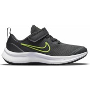 Nike Star Runner 3 PSV Kids, Black/Green/White