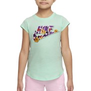 Nike Wallpaper Floral Futura Girls T-Shirt, Mint