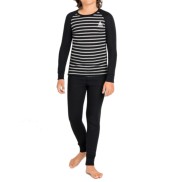 Odlo Active Warm Eco Kids Baselayer Set, Black/Grey/Stripes | Termoveļas Komplekts Bērniem