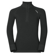 Odlo Active Warm Kids 1/2 Zip Turtle-Neck Baselayer Top, Black
