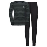 Odlo Active Warm Kid's Set, Black/Grey