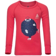 Odlo Active Warm Tren Kid's Shirt, hibiscus