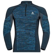 Odlo The Blackcomb ECO LS Half Zip Men's, Indigo Bunting /Space Dye