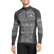 Odlo BLACKCOMB Half-Zip Men's Turtleneck Baselayer, Black