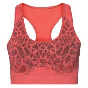 Odlo Blackcomb Seamless Medium Sports Bra, Coral