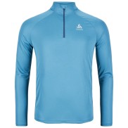 Odlo Essentials Men's Half-Zip Running Mid Layer, Saxony Blue
